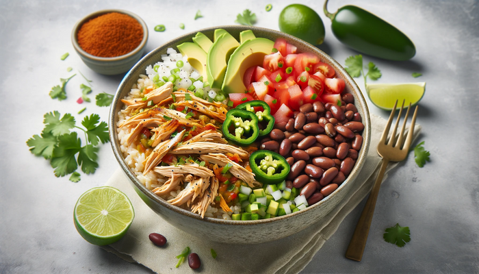 Chicken Bowl with Rice and Beans