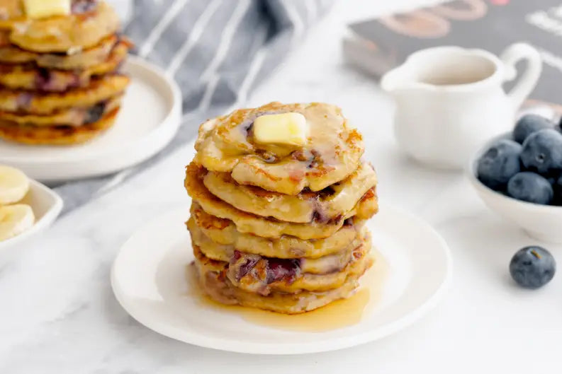 Banana Blueberry Pancakes