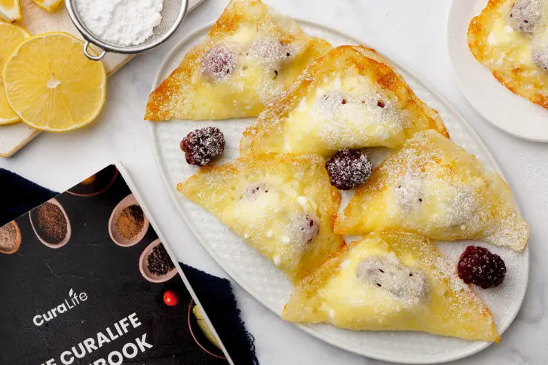 Keto Blackberry Cheese Danish Turnovers