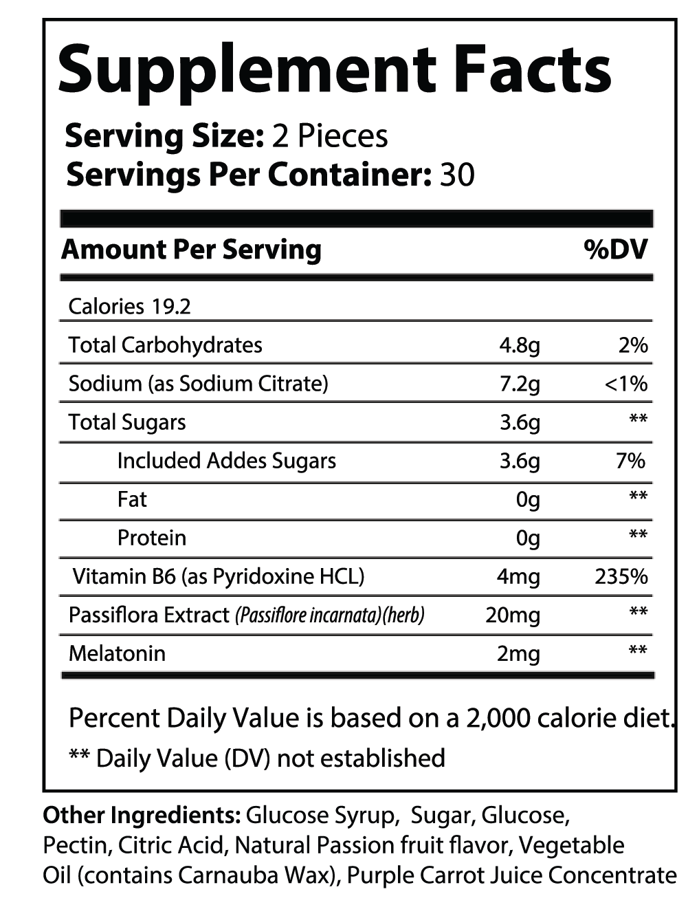 Supplement Facts